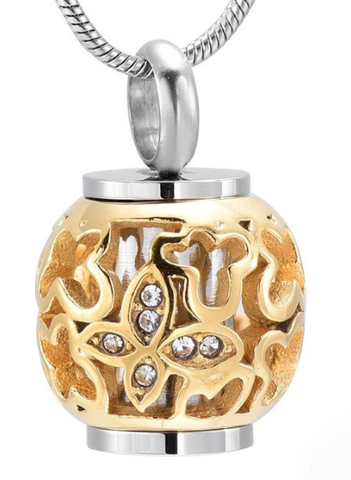 Pendentif Urne de papillon cendre - Urne Cinéraire Lambert