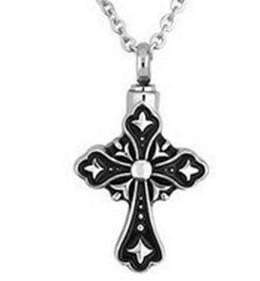 Pendentif reliquaire Croix cendre - Urne Cinéraire Lambert