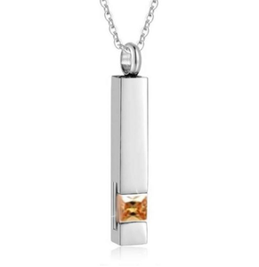 Pendentif pour cendre avec pierre de naissance cendre - Urne Cinéraire Lambert