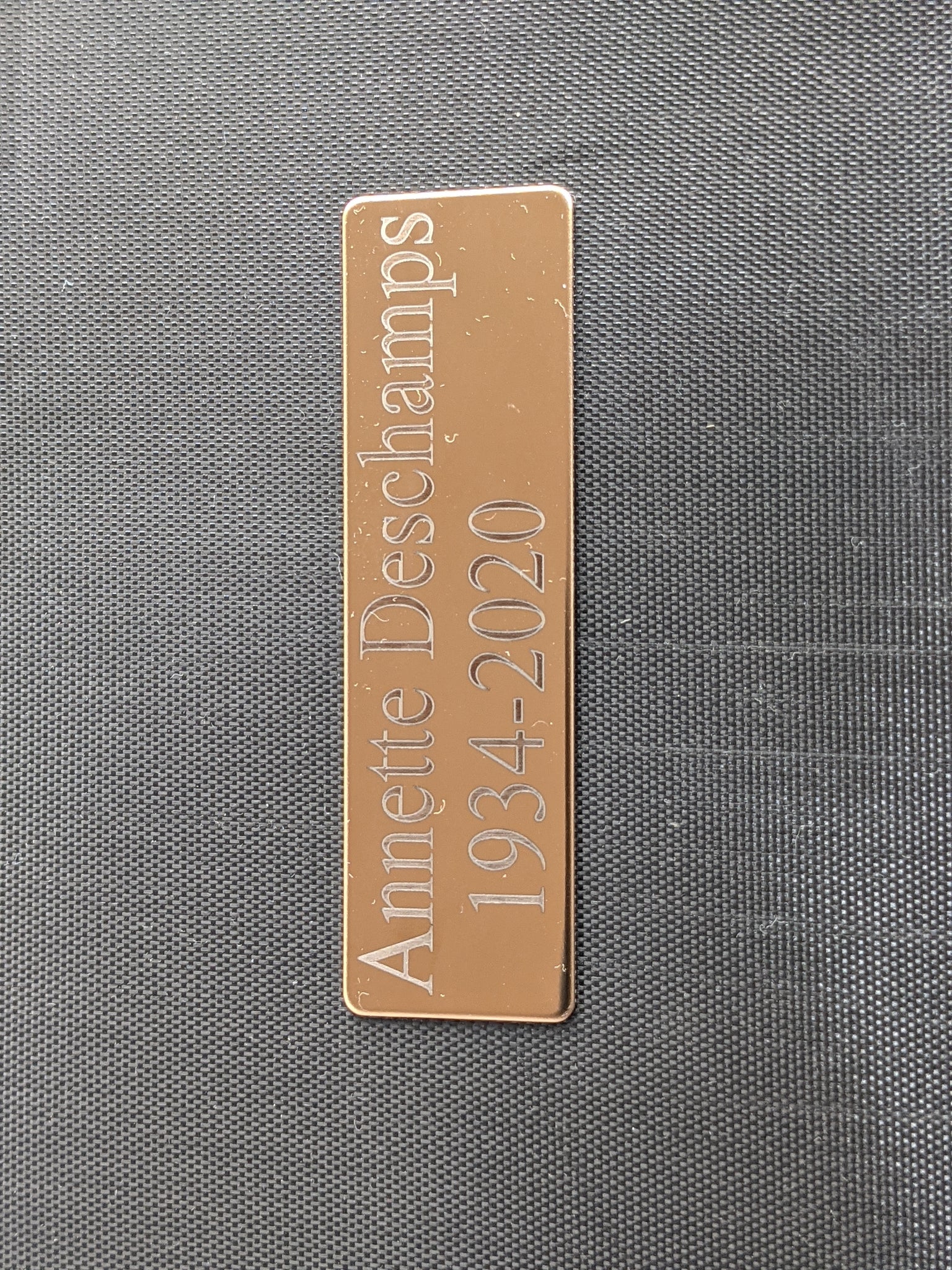 Plaque commémorative pour urne funéraire cendre - Urne Cinéraire Lambert