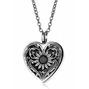 Pendentif Tournesol cendre - Urne Cinéraire Lambert