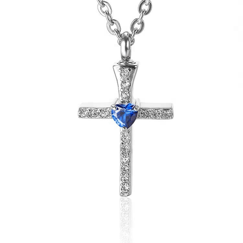 Pendentif croix cendre - Urne Cinéraire Lambert