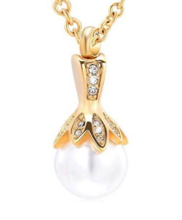 Pendentif avec Perle cendre - Urne Cinéraire Lambert